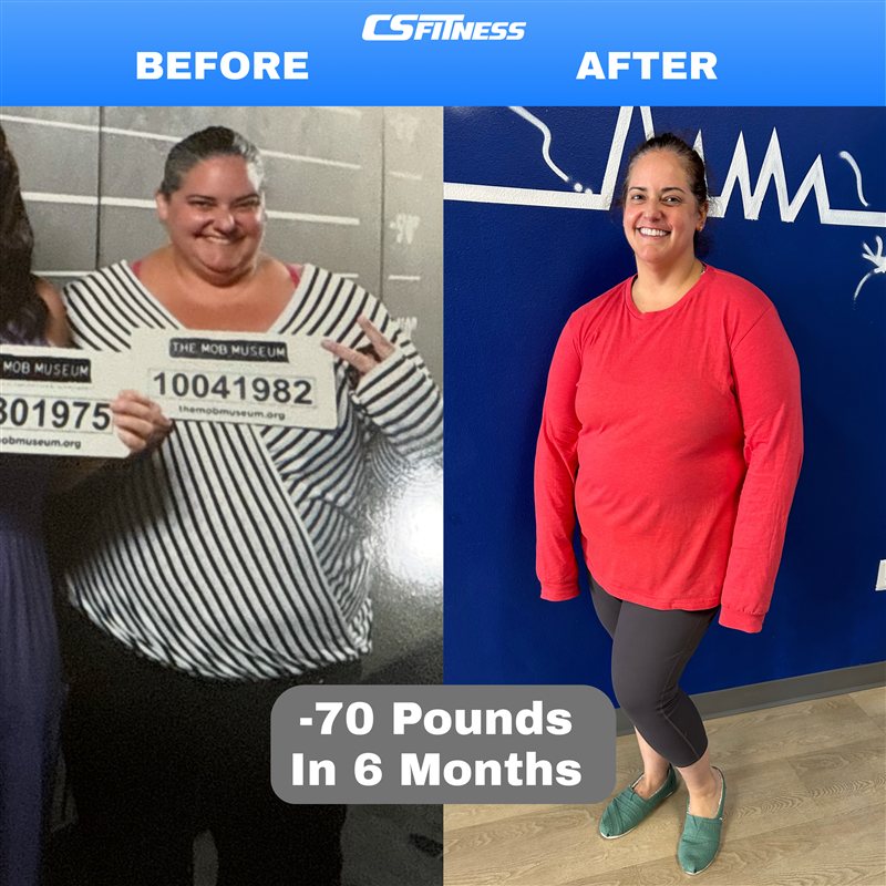 CS FITNESS member before and after